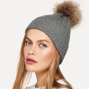 NEW!! Pom Pom Decorated Beanie Hat